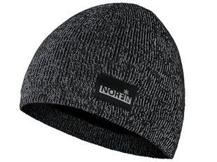 Шапка в'язана світловідбиваюча Norfin KOBOLD REFLECTIVE (100% акрил / підкл.фліс / чорна) р.L 302748-L 302748-L фото
